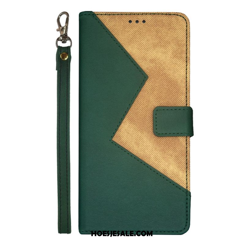 Leren Hoesje Voor Xiaomi 14 Pro Tweekleurige Idewei