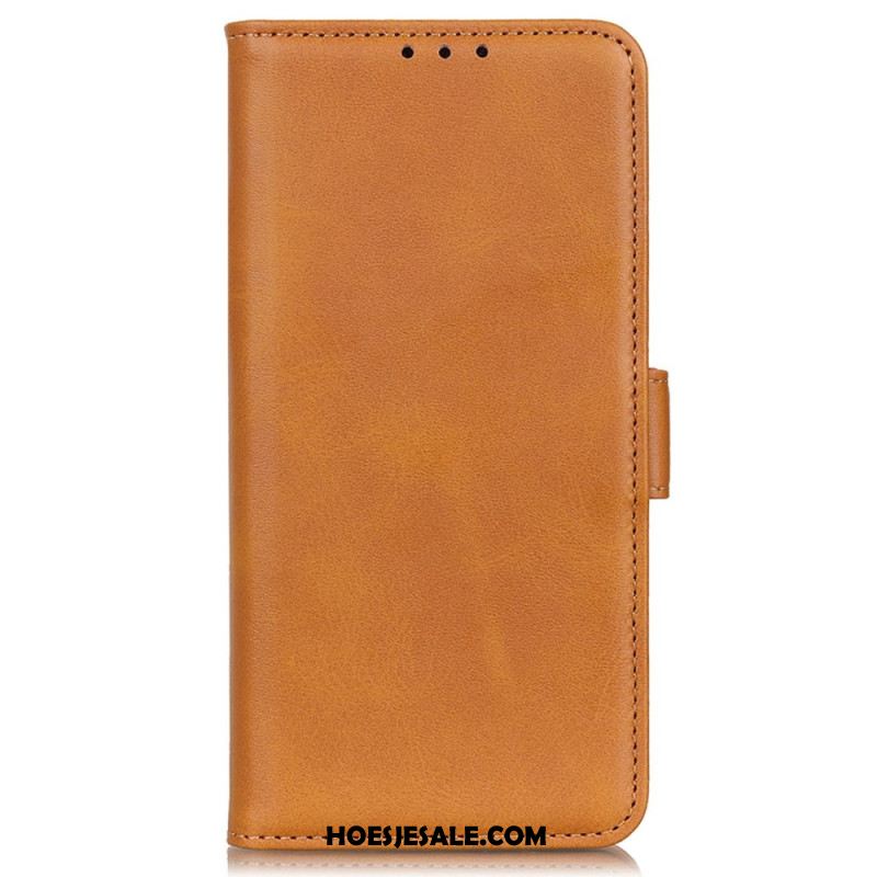 Leren Hoesje Voor Xiaomi Redmi Note 13 4g Dubbele Sluiting