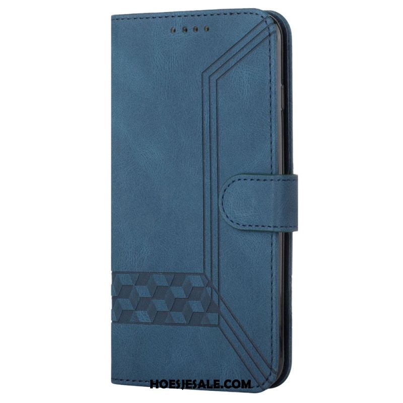 Leren Hoesje Voor Xiaomi Redmi Note 13 5g Bandpatroon