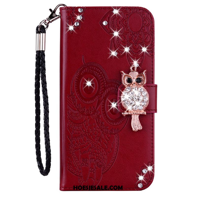 Leren Hoesje Voor Xiaomi Redmi Note 13 5g Uil-kostuumsieraden