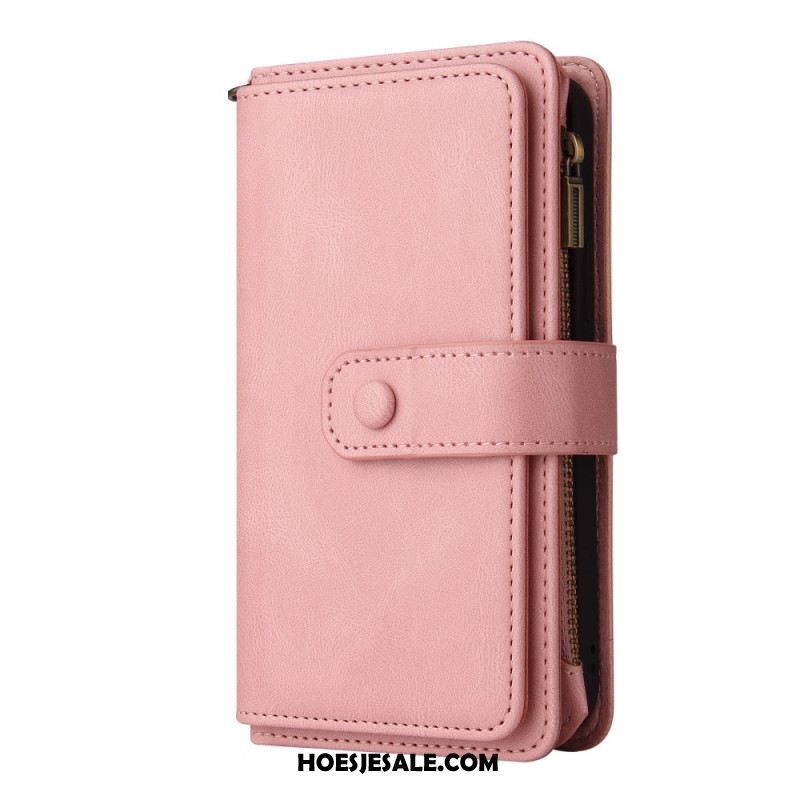 Leren Hoesje Voor iPhone 16 Plus Multifunctioneel