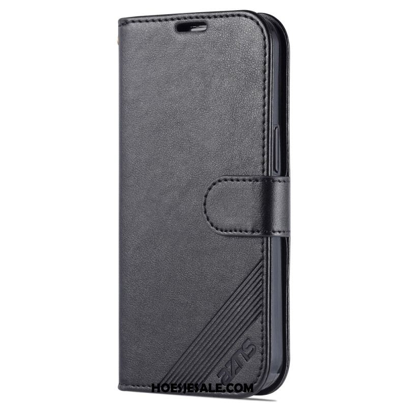 Leren Hoesje Voor iPhone 16 Pro Azns