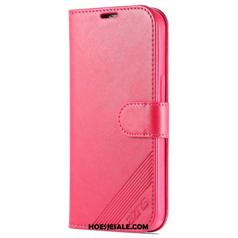 Leren Hoesje Voor iPhone 16 Pro Azns