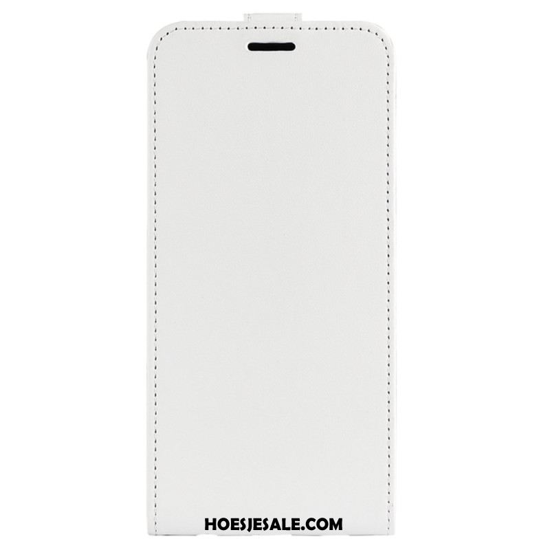 Leren Hoesje Voor iPhone 16 Pro Verticale Klep