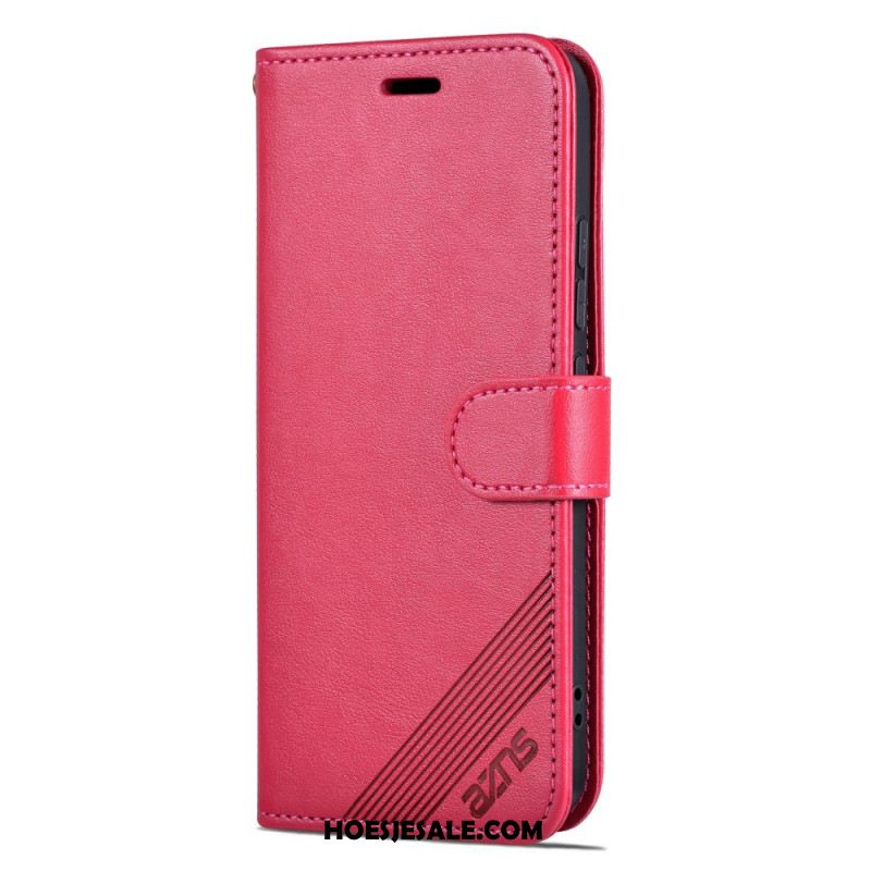 Leren Hoesje Xiaomi 14 Azns Leerstijl Bescherming Hoesje