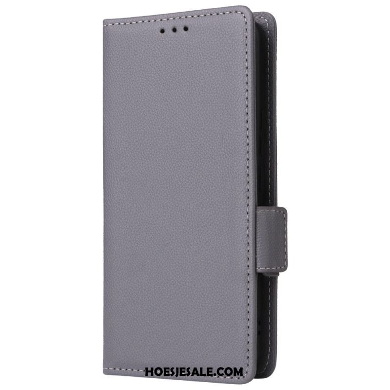 Leren Hoesje Xiaomi 14 Ultra Dubbele Riemsluiting Bescherming Hoesje