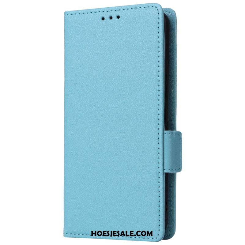 Leren Hoesje Xiaomi 14 Ultra Dubbele Riemsluiting Bescherming Hoesje