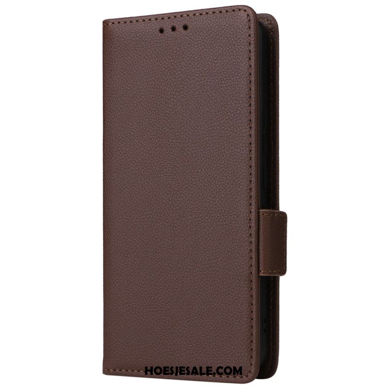 Leren Hoesje Xiaomi 14 Ultra Dubbele Riemsluiting Bescherming Hoesje