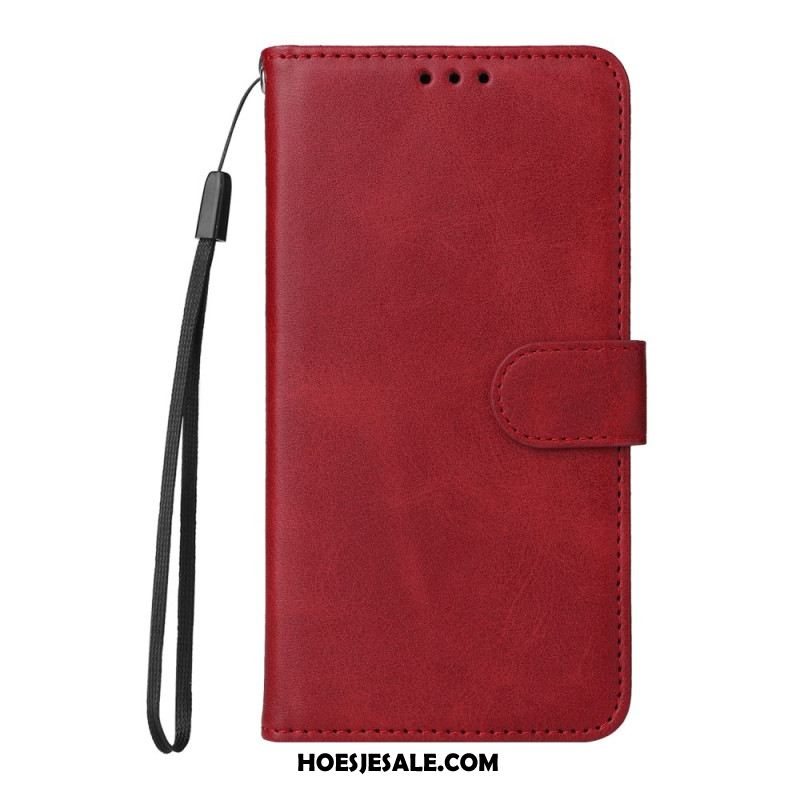 Leren Hoesje Xiaomi 14t Ledereffect Met Riem