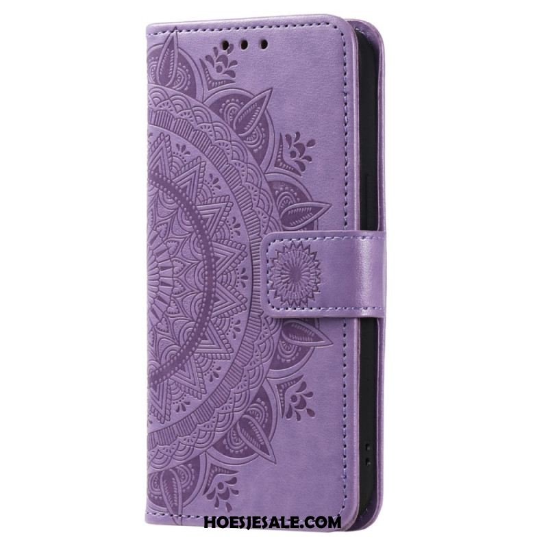 Leren Hoesje Xiaomi 14t Mandala Zon