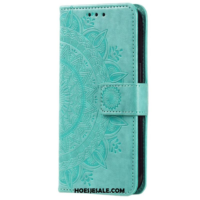 Leren Hoesje Xiaomi 14t Mandala Zon