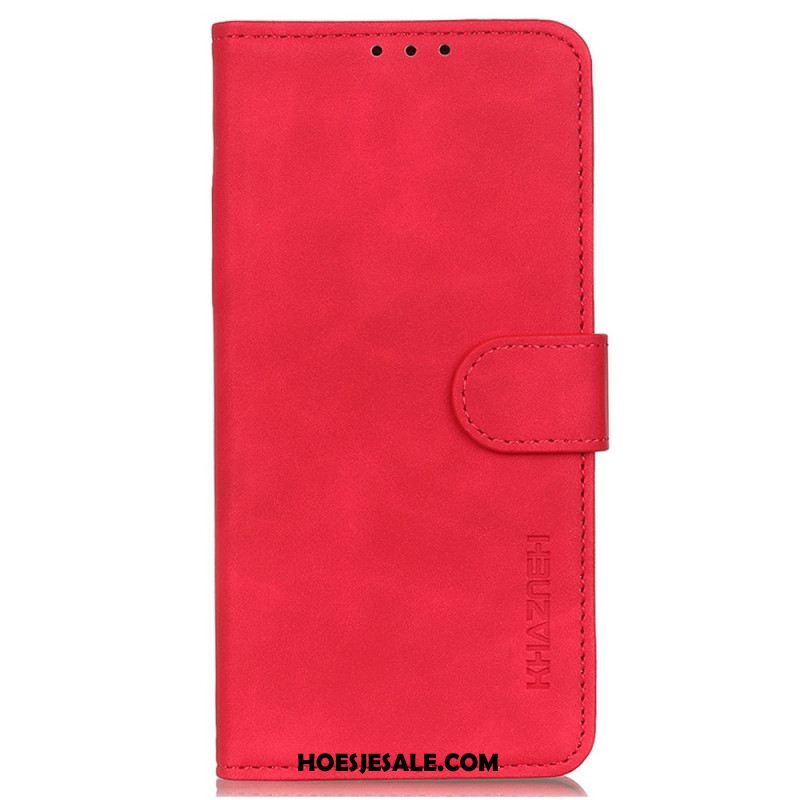 Leren Hoesje Xiaomi 14t Pro Khazneh Suède Stijl