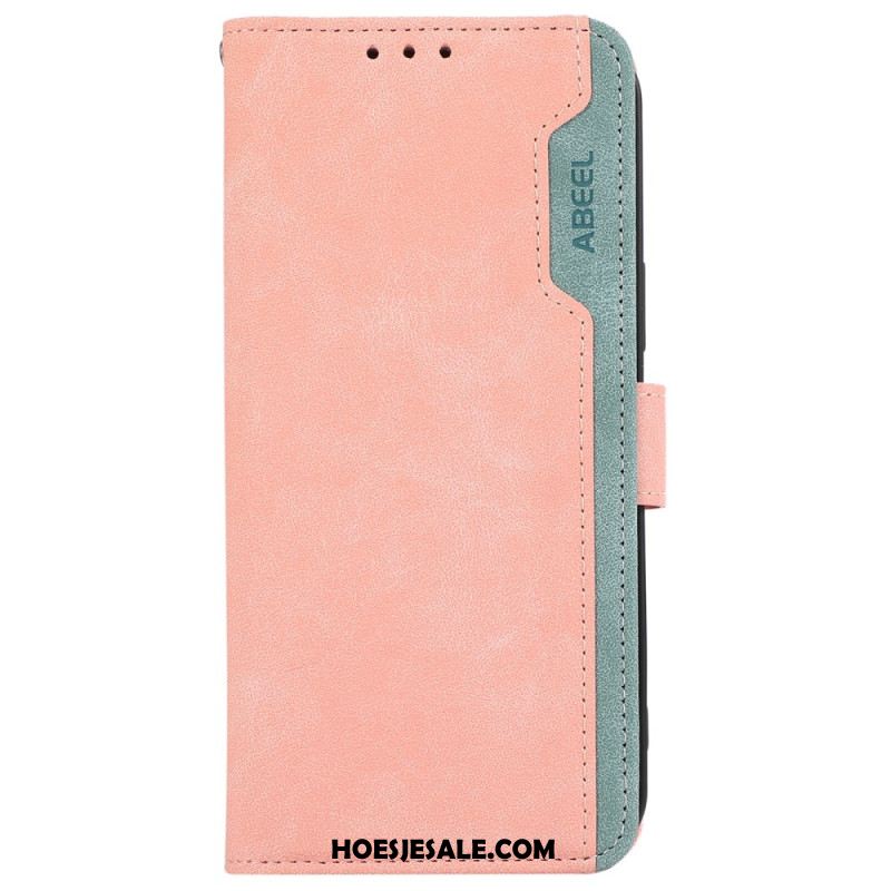 Leren Hoesje Xiaomi 14t Tweekleurige Rfid Bescherming Hoesje