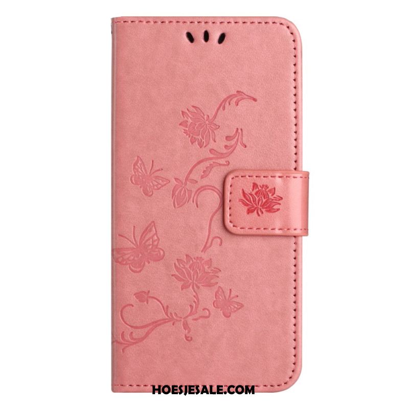 Leren Hoesje Xiaomi Redmi Note 13 4g Bloemenband