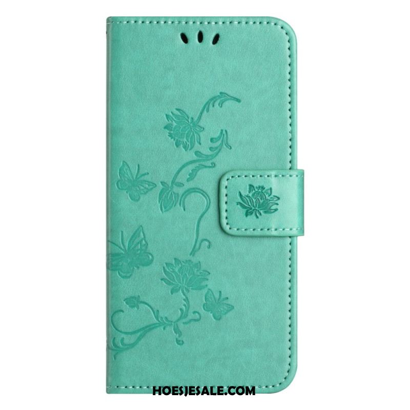 Leren Hoesje Xiaomi Redmi Note 13 4g Bloemenband