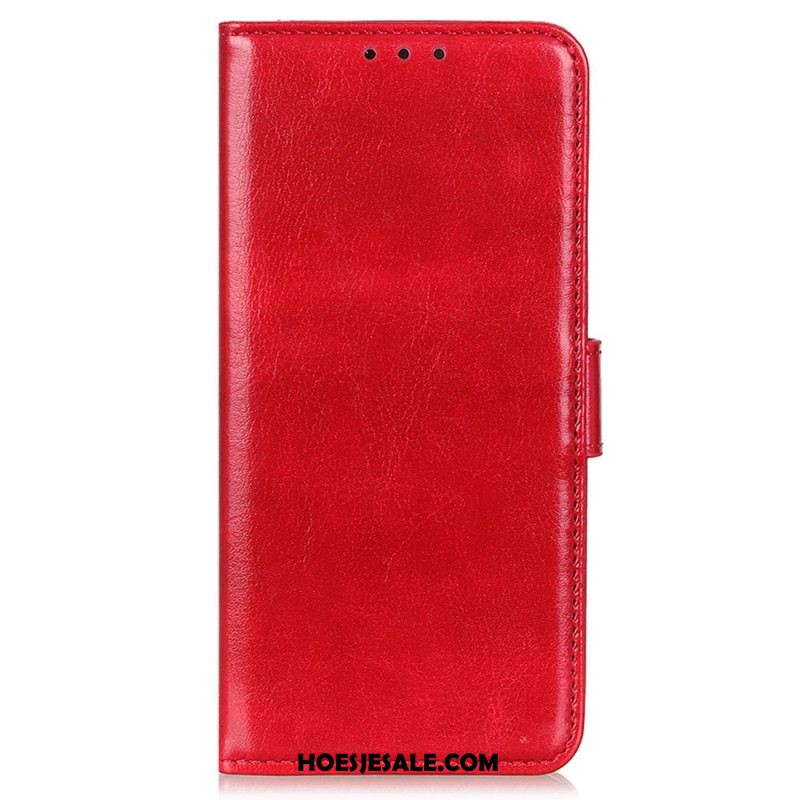 Leren Hoesje Xiaomi Redmi Note 13 4g Imitatie Lakleer Bescherming Hoesje