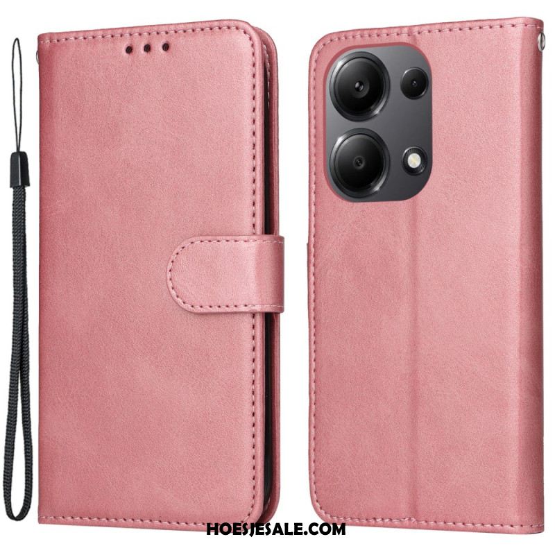 Leren Hoesje Xiaomi Redmi Note 13 Pro 4g Leren Bandstijl