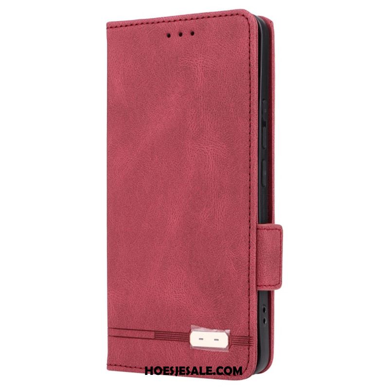 Leren Hoesje Xiaomi Redmi Note 13 Pro Plus 5g Retrostijl Bescherming Hoesje