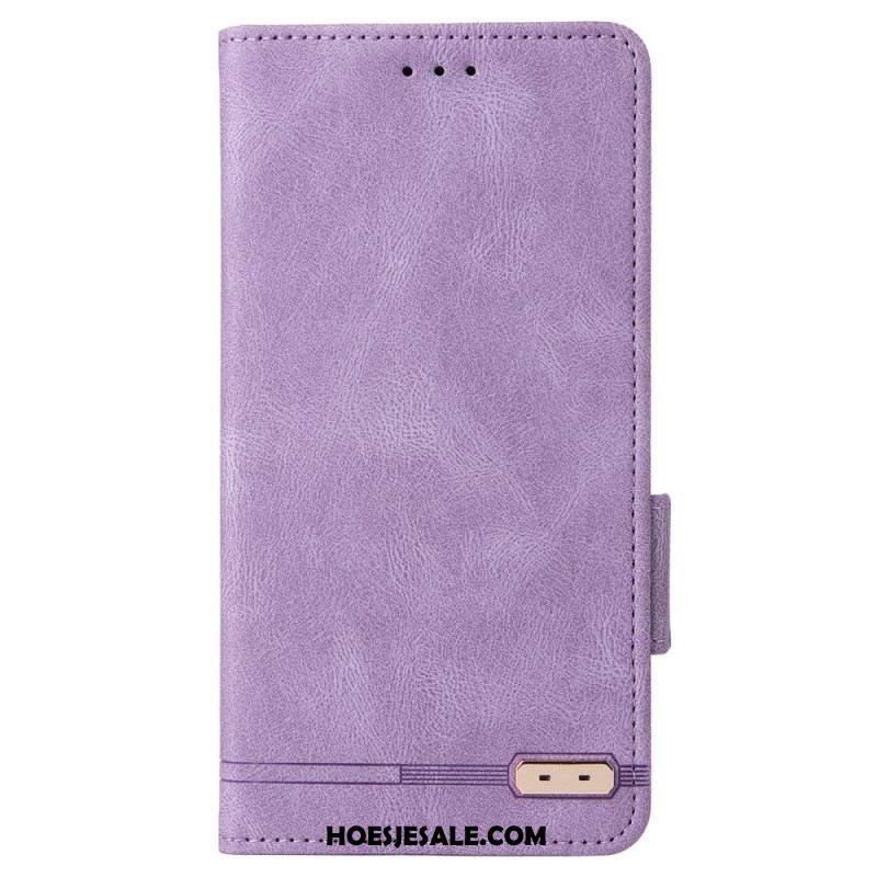 Leren Hoesje Xiaomi Redmi Note 13 Pro Plus 5g Retrostijl Bescherming Hoesje