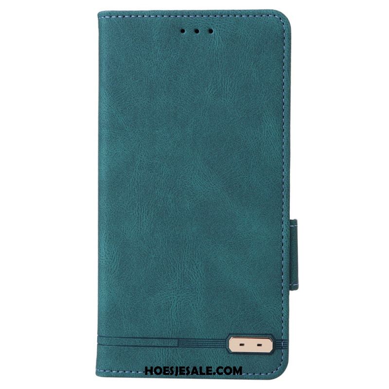 Leren Hoesje Xiaomi Redmi Note 13 Pro Plus 5g Retrostijl Bescherming Hoesje