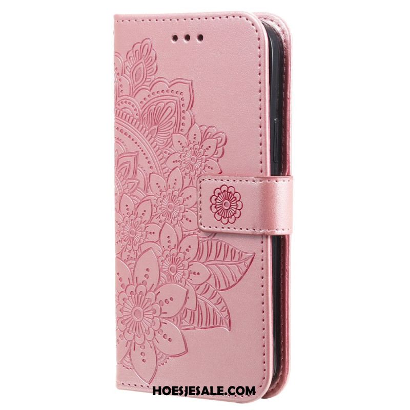 Leren Hoesje iPhone 16 Plus Mandala-print Bescherming Hoesje