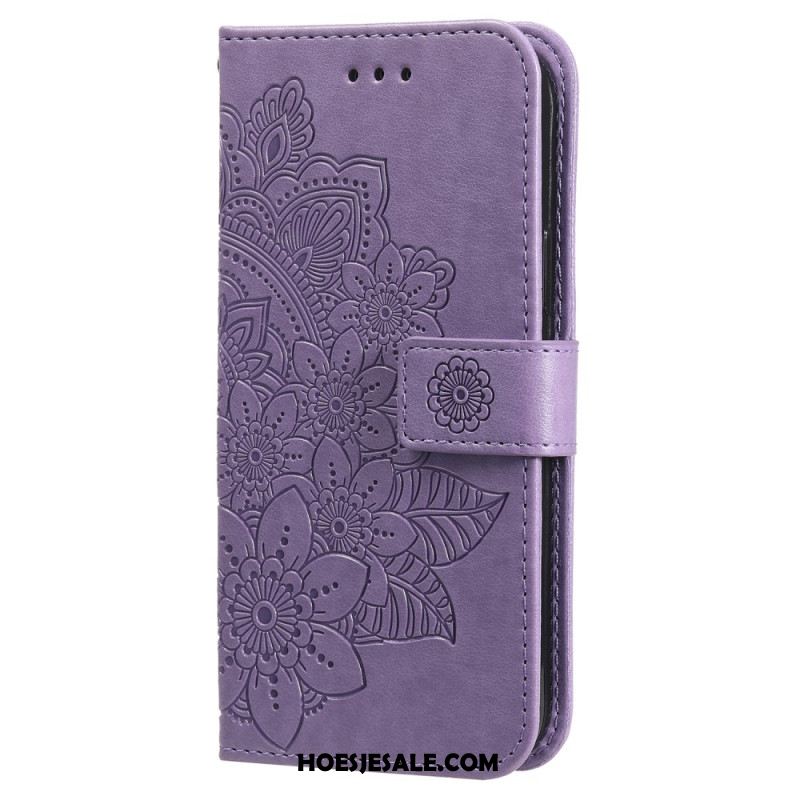 Leren Hoesje iPhone 16 Plus Mandala-print Bescherming Hoesje