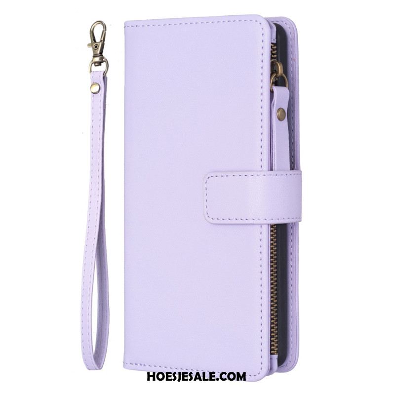 Leren Hoesje iPhone 16 Plus Portemonnee Bescherming Hoesje