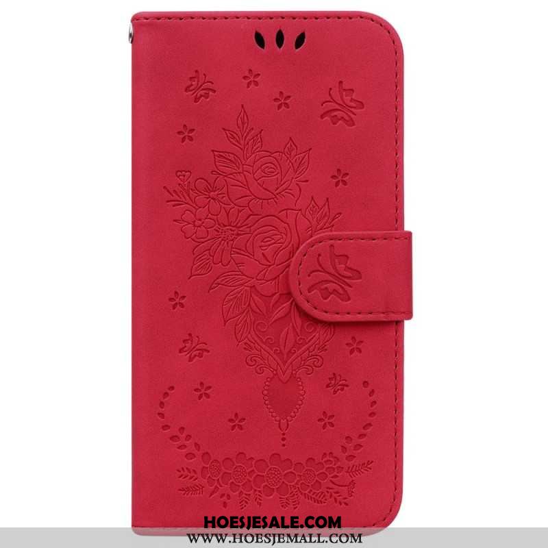 Leren Hoesje iPhone 16 Pro Max Floralie