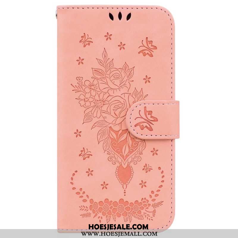 Leren Hoesje iPhone 16 Pro Max Floralie