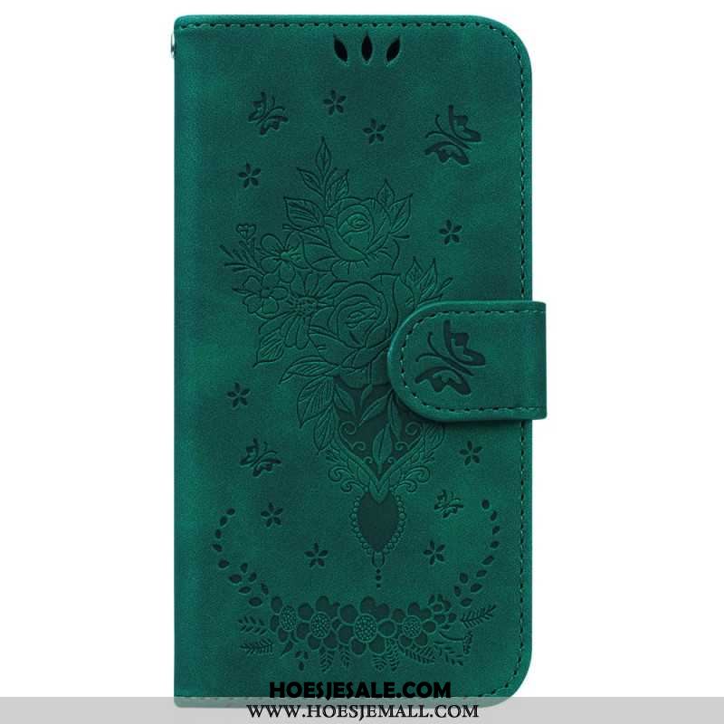 Leren Hoesje iPhone 16 Pro Max Floralie