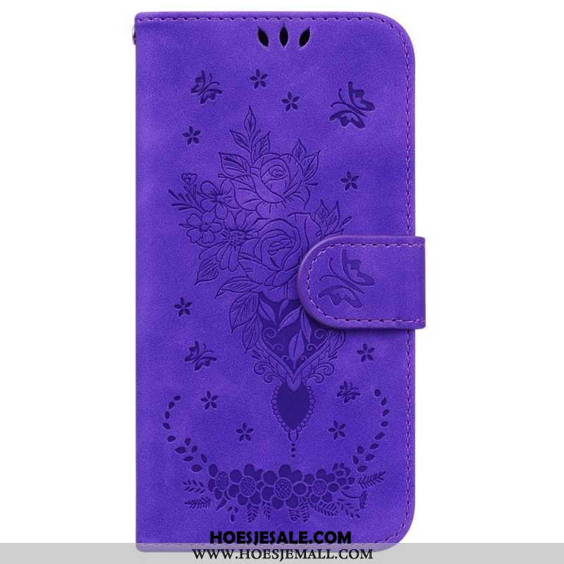 Leren Hoesje iPhone 16 Pro Max Floralie