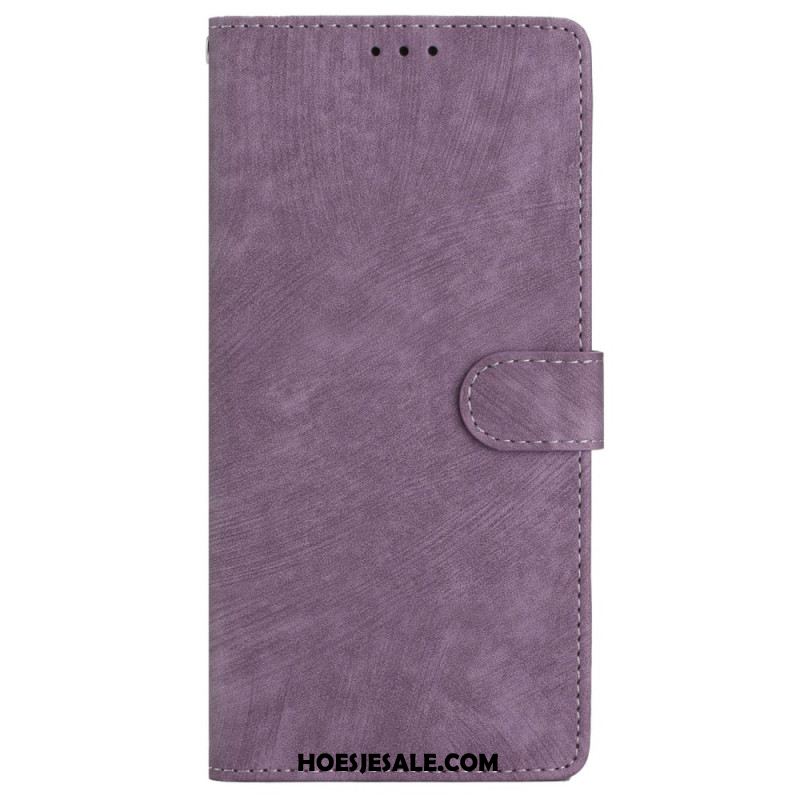 Leren Hoesje iPhone 16 Suède-effect Bescherming Hoesje