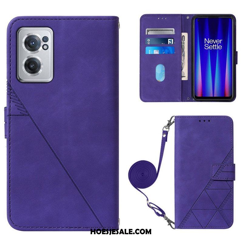 Leren Hoesje voor OnePlus Nord CE 2 5G Handtas Yb Imecrinting