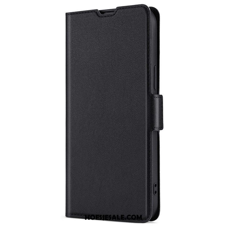 Leren Hoesje voor Oppo Reno 7 Finesse Dubbele Sluiting