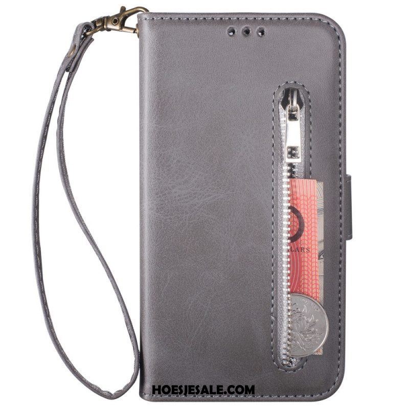 Leren Hoesje voor Samsung Galaxy A53 5G Portemonnee Met Lanyard