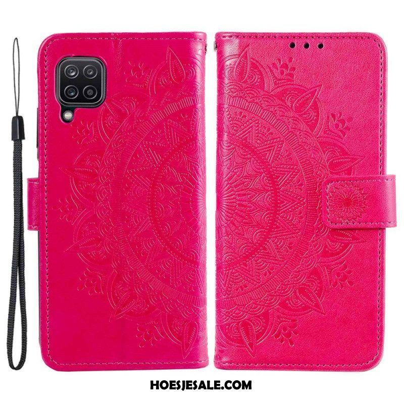 Leren Hoesje voor Samsung Galaxy M53 5G Zon Mandala