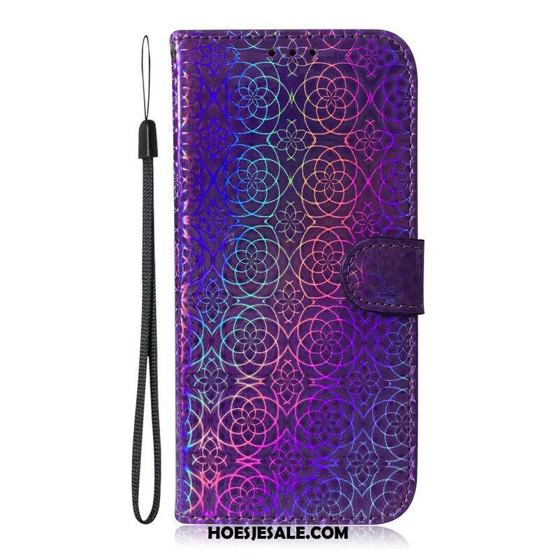 Leren Hoesje voor Samsung Galaxy S21 Ultra 5G Pure Kleur