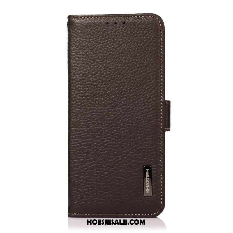 Leren Hoesje voor Samsung Galaxy S22 Plus 5G Lychee Leer Khazneh Rfid