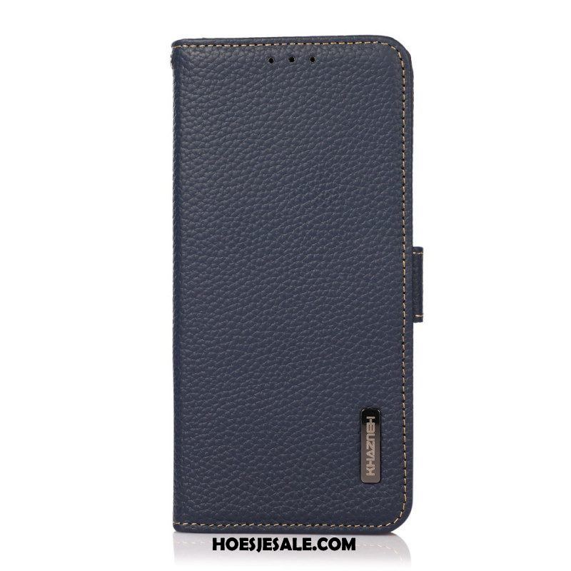 Leren Hoesje voor Samsung Galaxy S22 Plus 5G Lychee Leer Khazneh Rfid