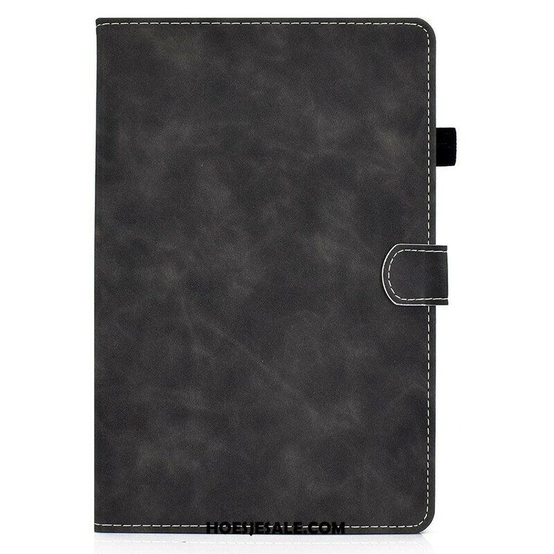 Leren Hoesje voor Samsung Galaxy Tab S8 / Tab S7 Vintage Design Leereffect