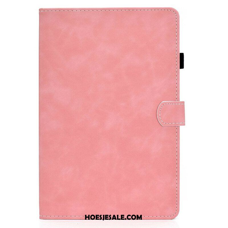 Leren Hoesje voor Samsung Galaxy Tab S8 / Tab S7 Vintage Design Leereffect