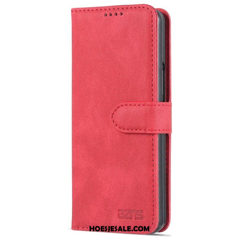 Leren Hoesje voor Samsung Galaxy Z Fold 4 Portemonnee Leren Azns Stikselportemonnee