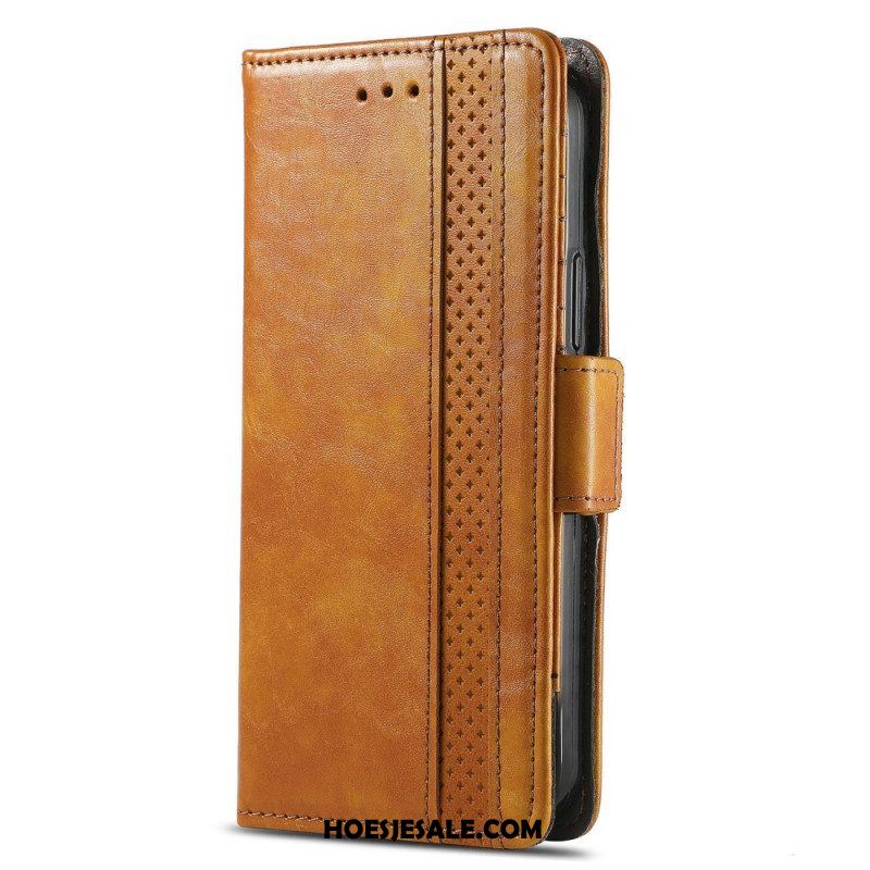 Leren Hoesje voor Xiaomi 12 / 12X Tweekleurige Dubbele Sluiting