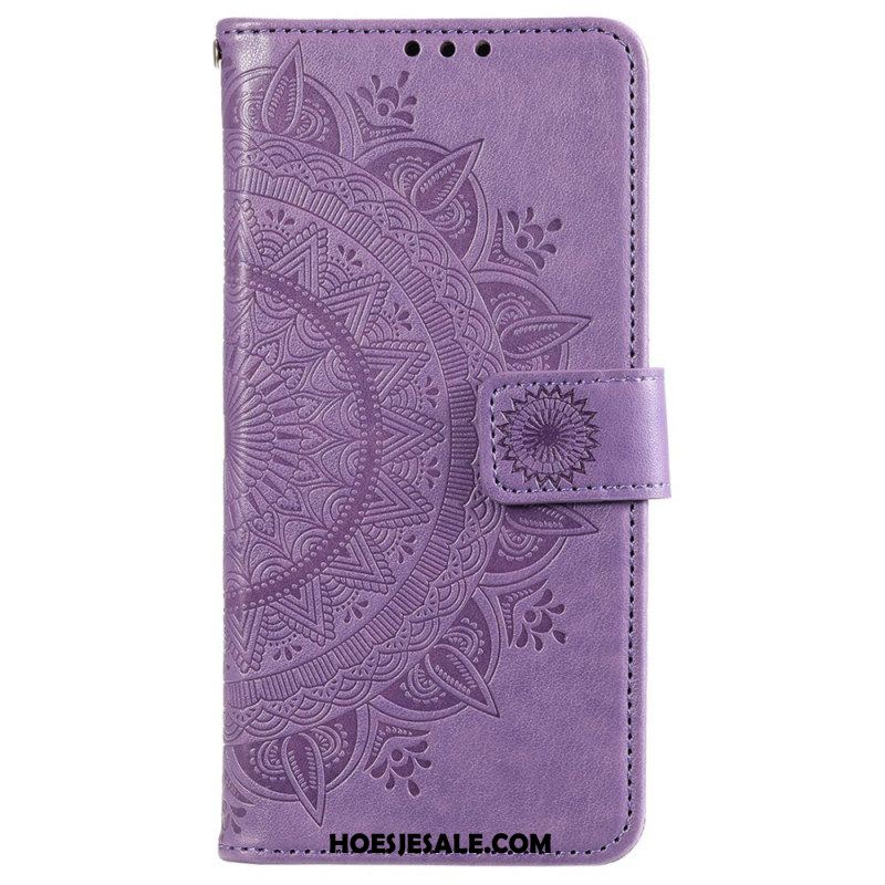 Leren Hoesje voor Xiaomi 12 / 12X Zon Mandala