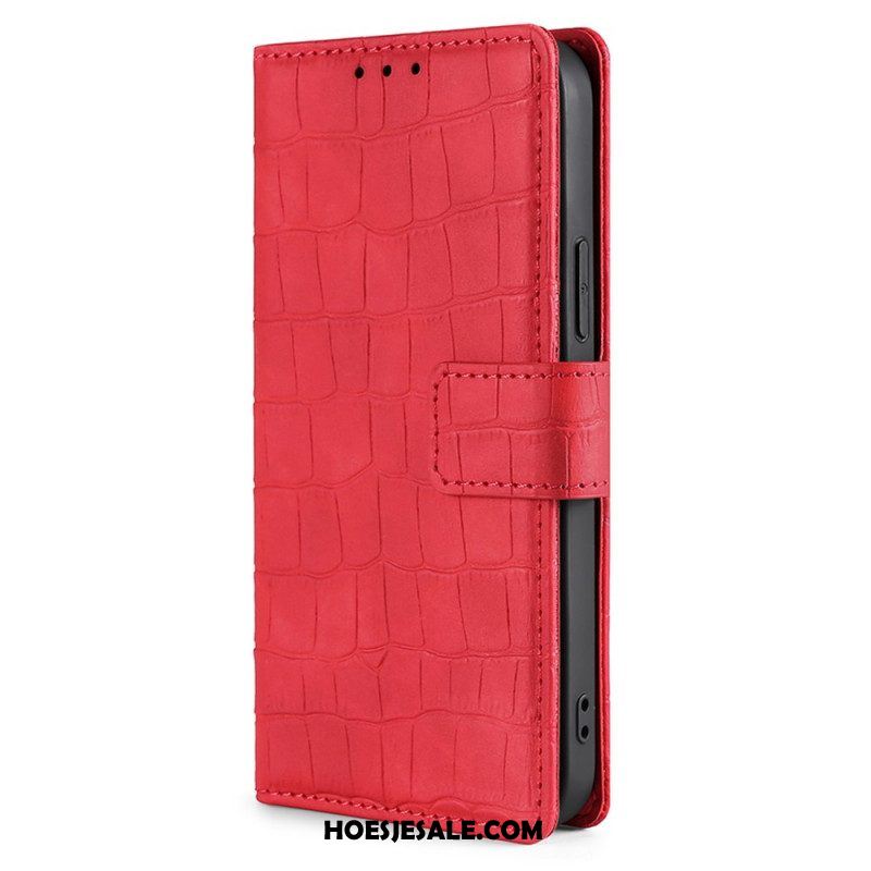 Leren Hoesje voor Xiaomi 12 Pro Skin-touch-krokodil