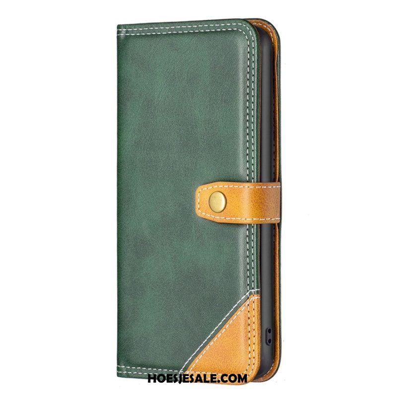 Leren Hoesje voor Xiaomi 12T / 12T Pro Vintage Binfen-kleur