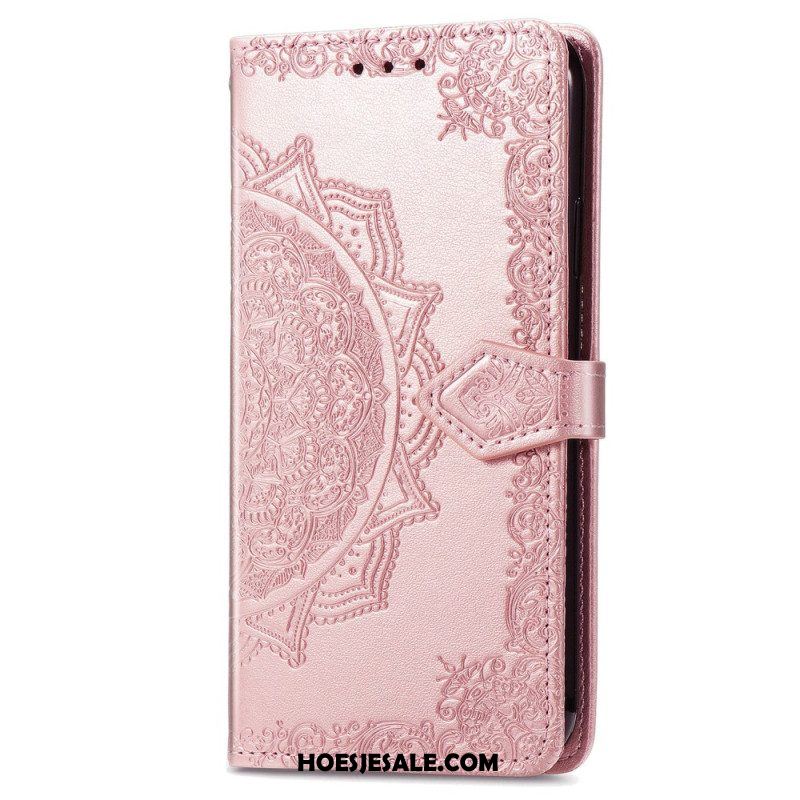 Leren Hoesje voor Xiaomi 13 Mandala Zon Met Lanyard