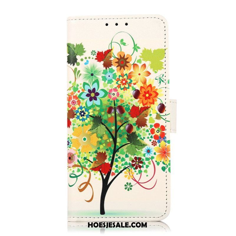 Leren Hoesje voor Xiaomi 13 Pro Bloeiende Boom