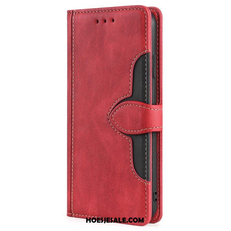 Leren Hoesje voor Xiaomi 13 Pro Imitatieleer Bicolor Stijlvol