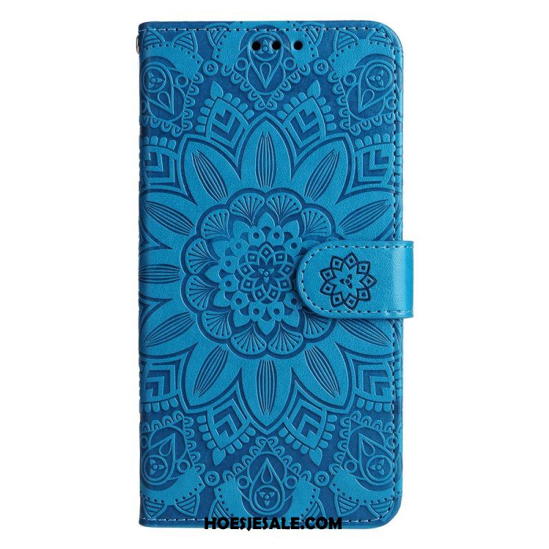 Leren Hoesje voor Xiaomi 13 Pro Mandala Zon Met Lanyard